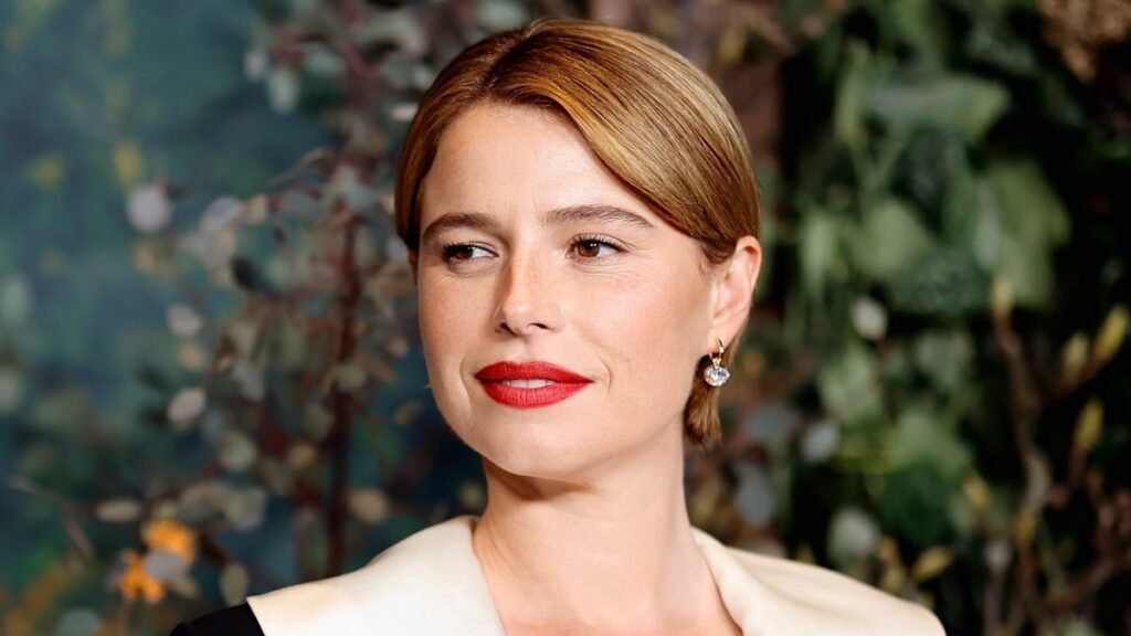 Jessie Buckley Dazzles in Plunging Black Gown at BFI London Event