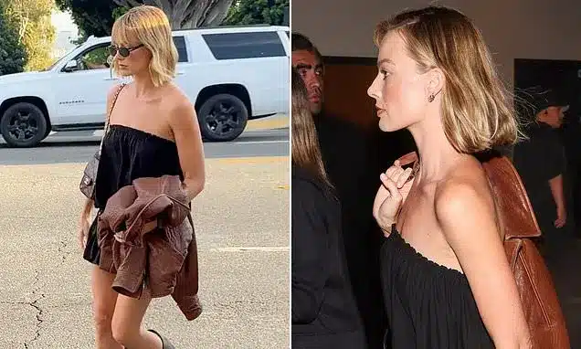 Margot Robbie’s LA Playsuit Look Divides Fans Online Margot Robbie’s LA Playsuit Look Divides Fans Online