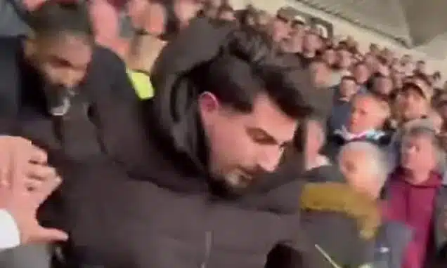 Arsenal Fan Hurled Down Stairs at London Stadium After Home End Intrusion Arsenal Fan Hurled Down Stairs at London Stadium After Home End Intrusion