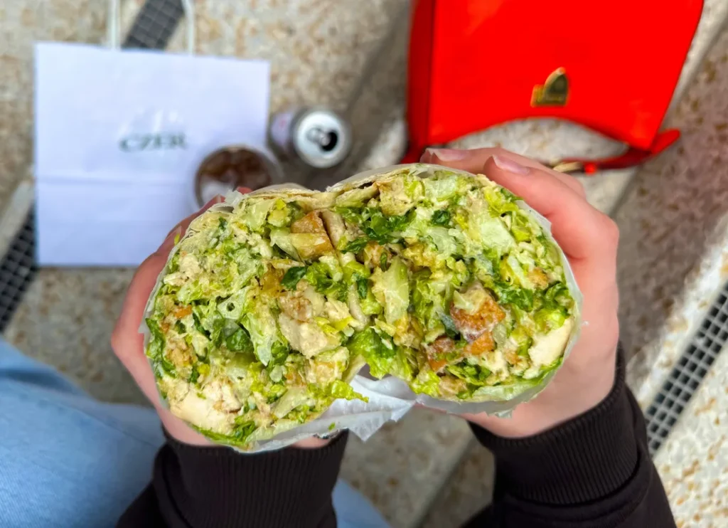 Londoners Queue 2 Hours for Viral £13 Chicken Caesar Wraps