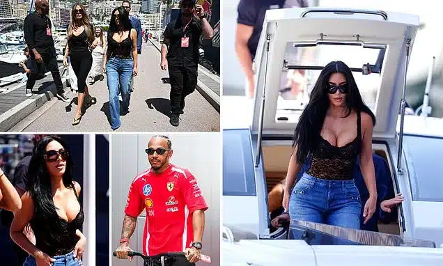 Kim Kardashian Attends Monaco Grand Prix to Support Lewis Hamilton Kim Kardashian Attends Monaco Grand Prix to Support Lewis Hamilton
