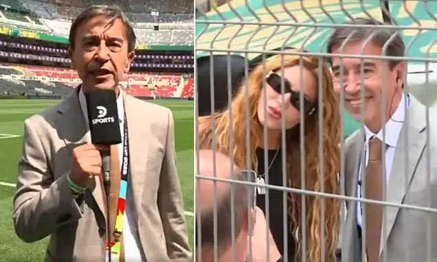 Reporter Abandons Live Broadcast for Shakira Photo Reporter Abandons Live Broadcast for Shakira Photo