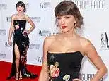 Taylor Swift Dazzles in Racy Gown at Songwriters Hall of Fame Event Taylor Swift Dazzles in Racy Gown at Songwriters Hall of Fame Event