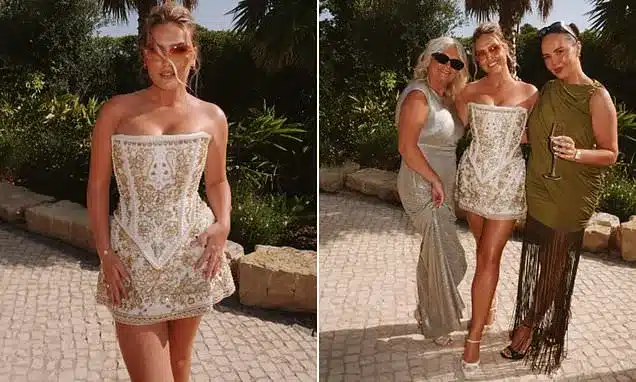 Perrie Edwards Dazzles in Third Wedding Dress for Celebration Perrie Edwards Dazzles in Third Wedding Dress for Celebration