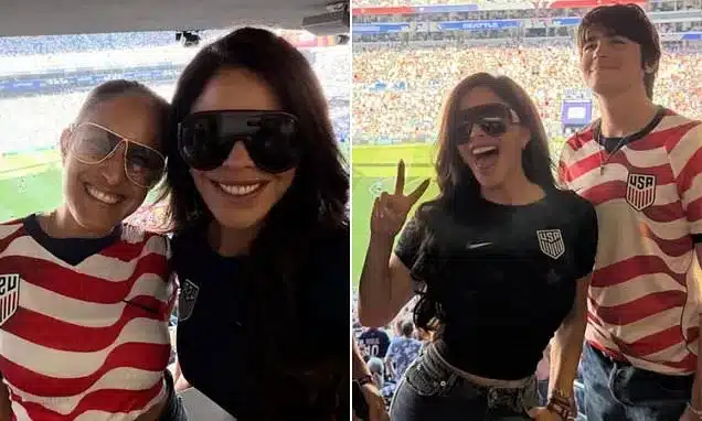 Lauren Sanchez Cheers USA in World Cup Thriller Lauren Sanchez Cheers USA in World Cup Thriller