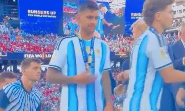 Romero Snubs Trump After World Cup Final Medal Ceremony Romero Snubs Trump After World Cup Final Medal Ceremony