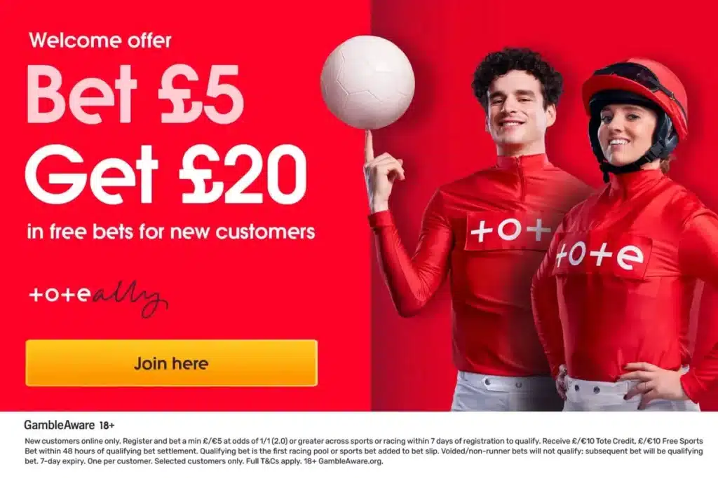 Tote Bonus: New Customers Get £20 in Free Bets Tote Bonus: New Customers Get £20 in Free Bets