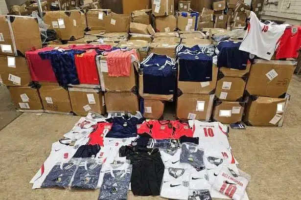 Fake Football Shirts Seized: Fire Risk and Hidden Dangers Revealed Fake Football Shirts Seized: Fire Risk and Hidden Dangers Revealed
