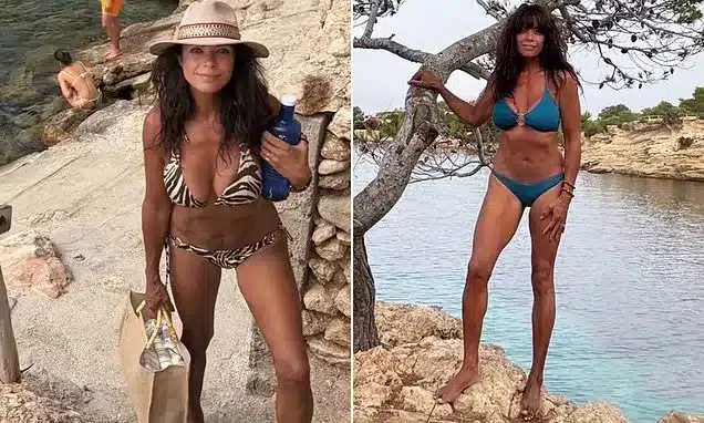 Jenny Powell, 58, Flaunts Fit Physique in Bikini During Ibiza Beach Holiday Jenny Powell, 58, Flaunts Fit Physique in Bikini During Ibiza Beach Holiday