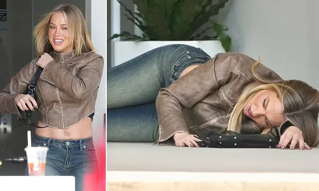 Tammy Hembrow’s Pavement Photo Shoot: Influencer’s Dramatic Pose Tammy Hembrow’s Pavement Photo Shoot: Influencer’s Dramatic Pose