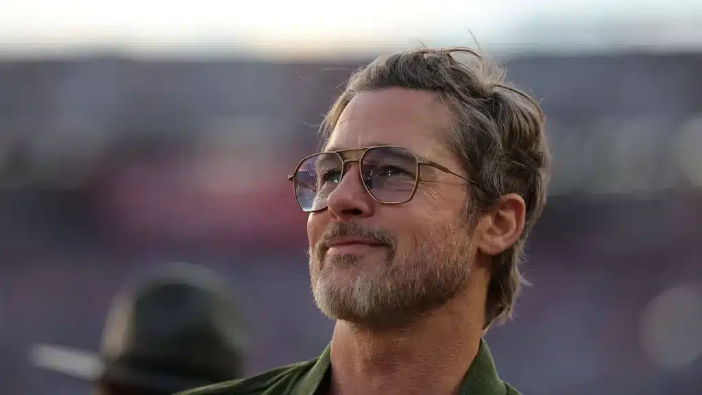Brad Pitt Reunites with Siblings Doug and Julie at NASCAR Event